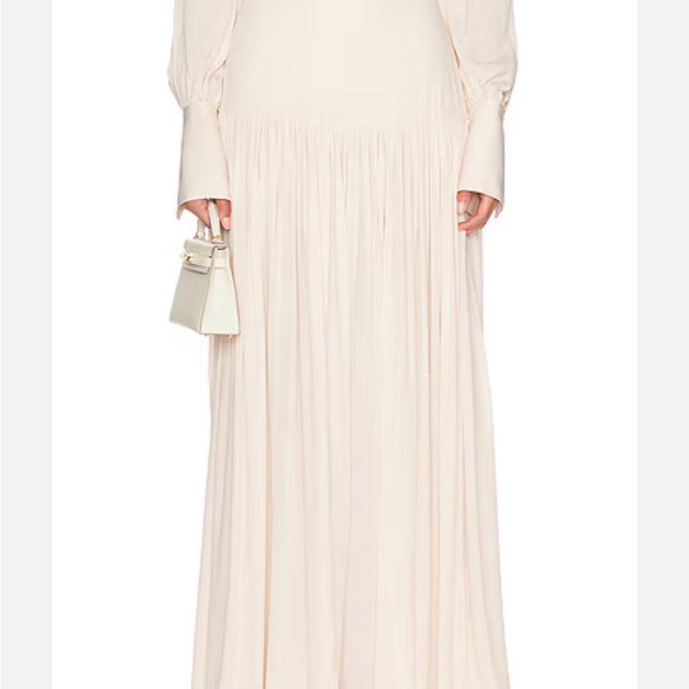 Helsa - Diaphanous Cream Maxi skirt